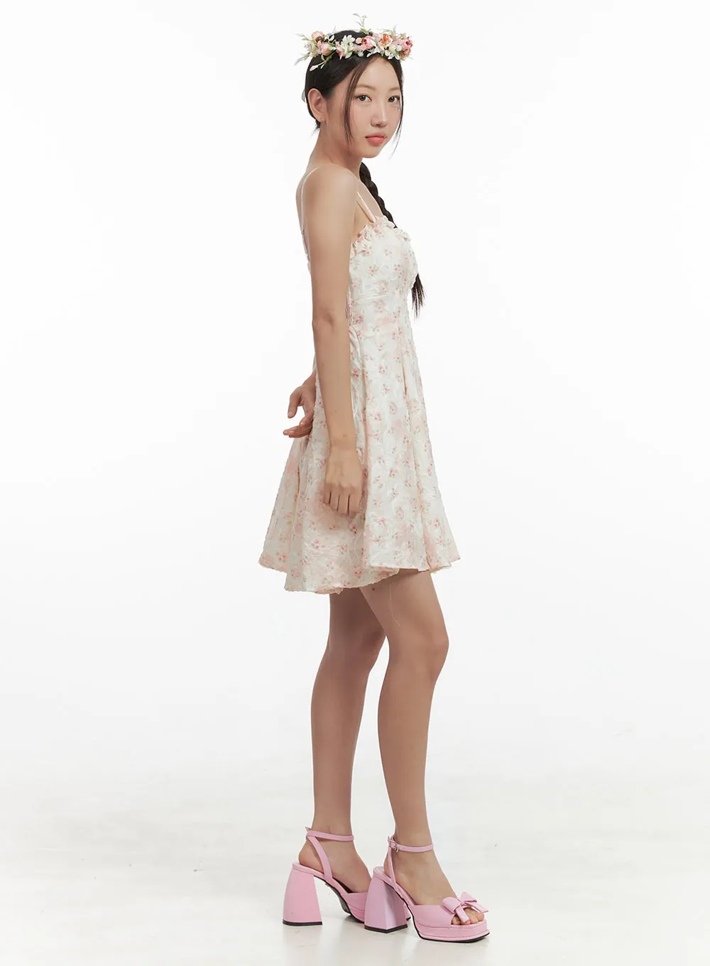 Floral Mini Dress OG407 sold by Lewkin product image thumbnail 3