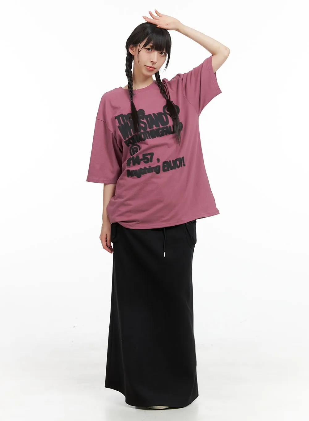 String Banded Cargo Maxi Skirt CG408 sold by Lewkin product image thumbnail 5