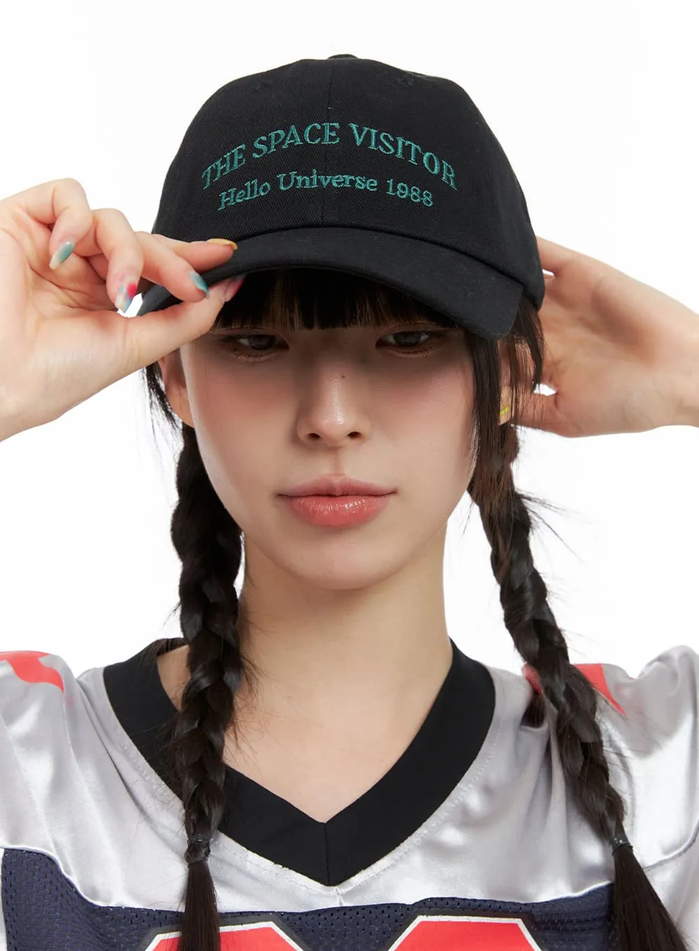 Embroidered Lettering Cap CG408 sold by Lewkin