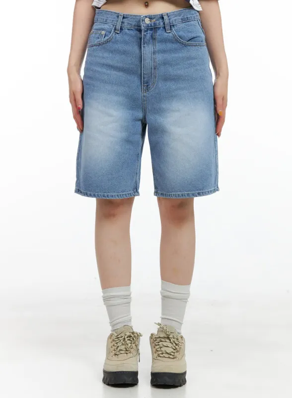Washed Wide Leg Jorts CG408 sold by Lewkin