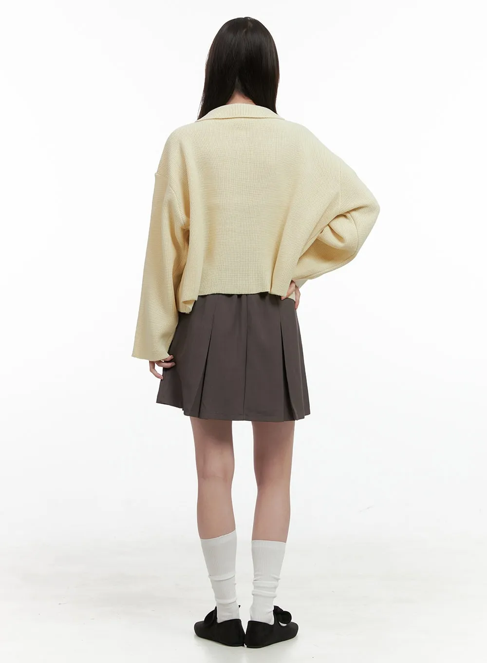 Pleated Spice Mini Skirt OG409 sold by Lewkin product image thumbnail 4