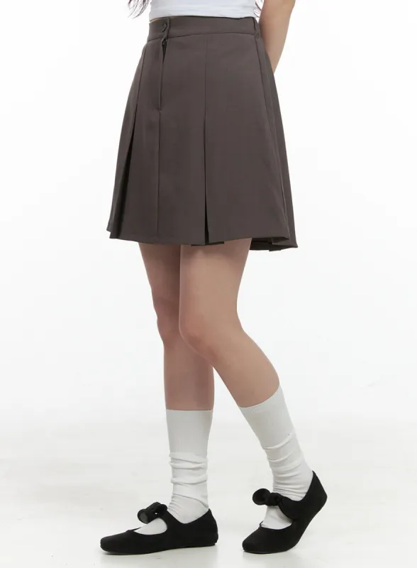 Ribbon Pleated Mini Skirt CS320 | Parallel