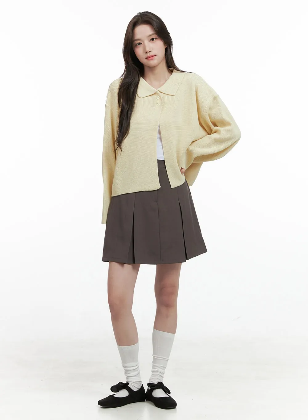 Pleated Spice Mini Skirt OG409 sold by Lewkin product image thumbnail 2