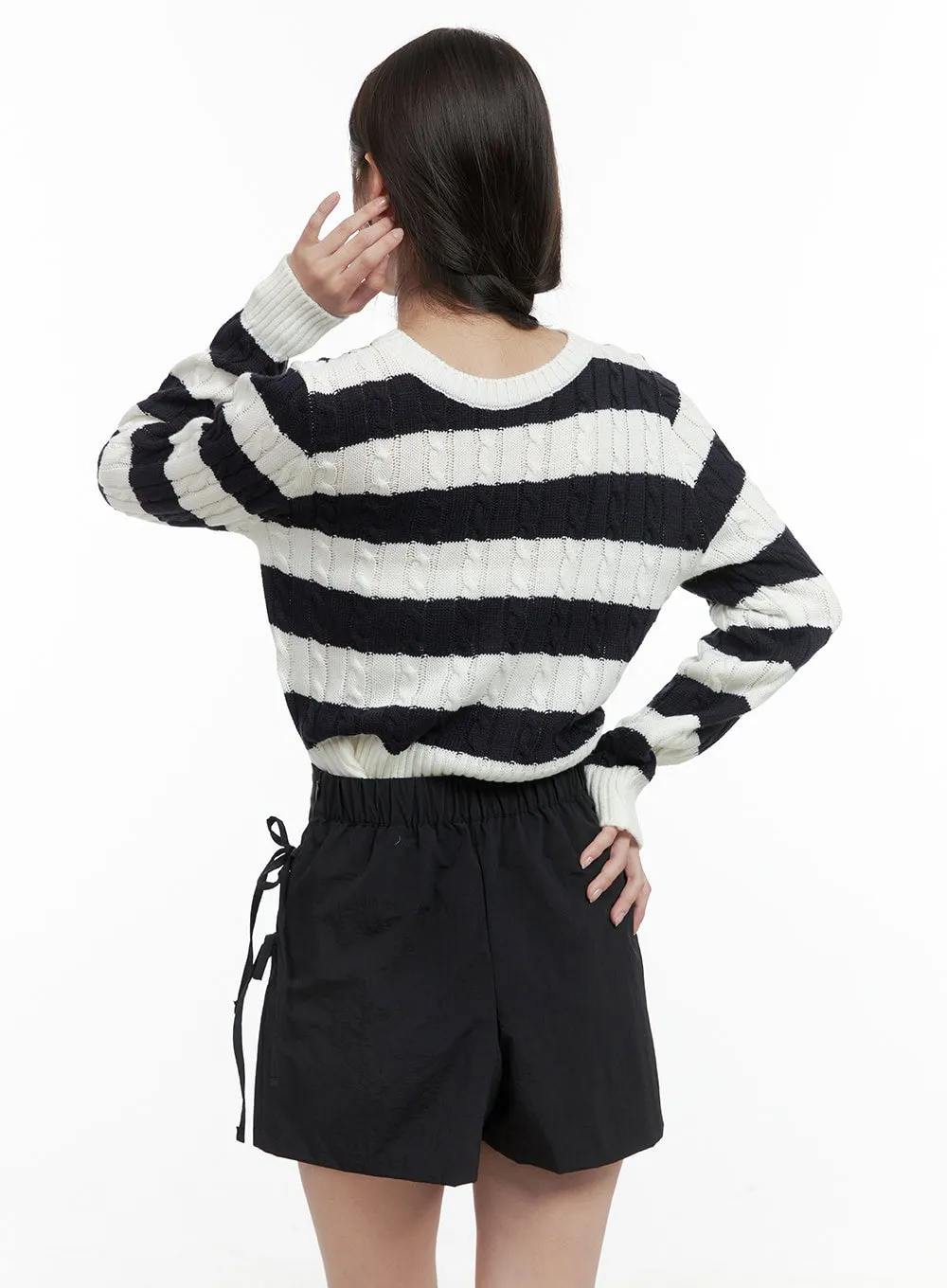 Cozy Stripe Knit Sweater OG409 sold by Lewkin product image thumbnail 5