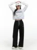 Embroidered Cotton Sweatpants OG409 sold by Lewkin