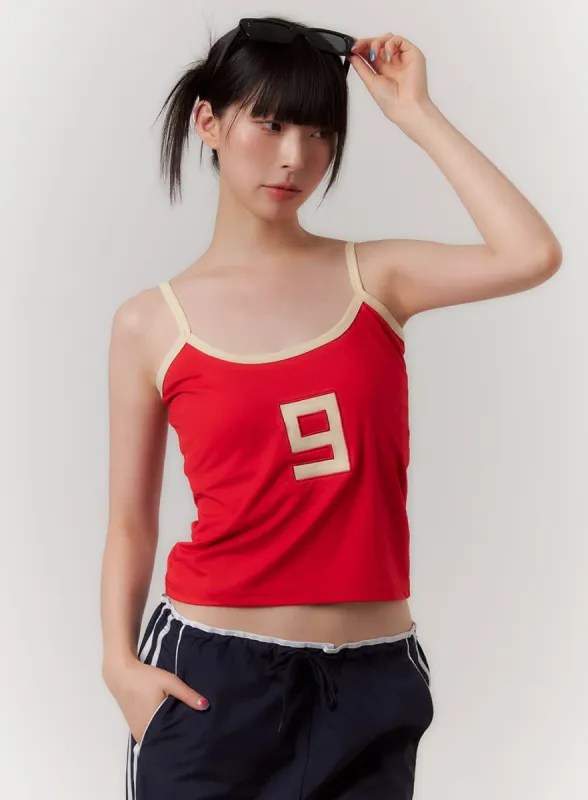 Embroidered Lettering Tank Top CG409 sold by Lewkin
