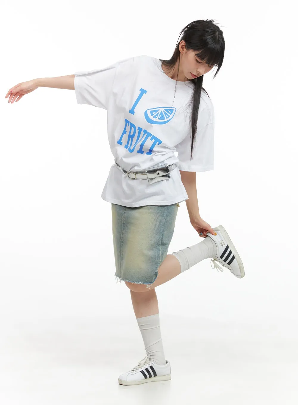 Cotton Lettering Short Sleeve Top CG409 sold by Lewkin product image thumbnail 5