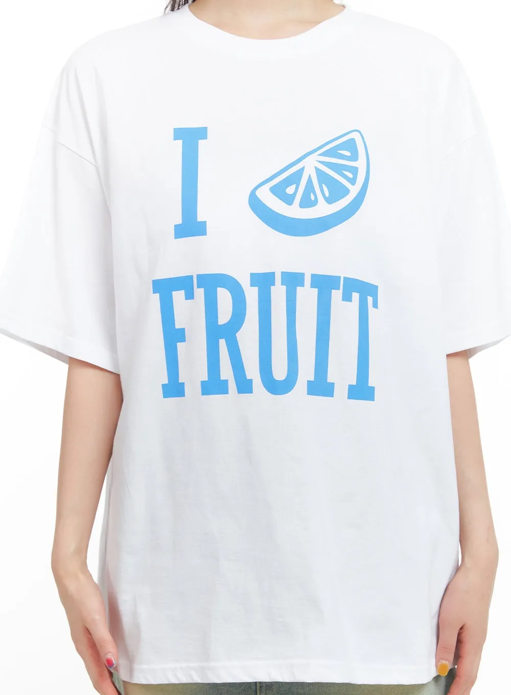 Cotton Lettering Short Sleeve Top CG409 sold by Lewkin product image thumbnail 3