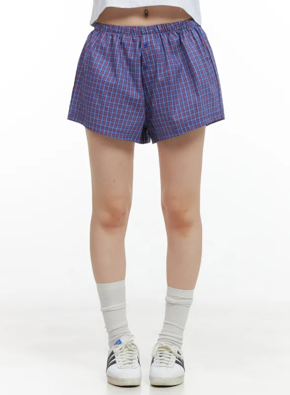 Banded Checkered Boxer Shorts CG409 sold by Lewkin