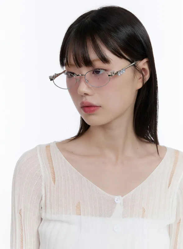 Oval Gemstone Glasses CG412 sold by Lewkin