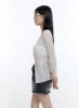 Buttoned V-Neck See-Through Top CG412 sold by Lewkin