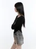 Boat Neck Solid Long Sleeve Crop Top CG413 sold by Lewkin