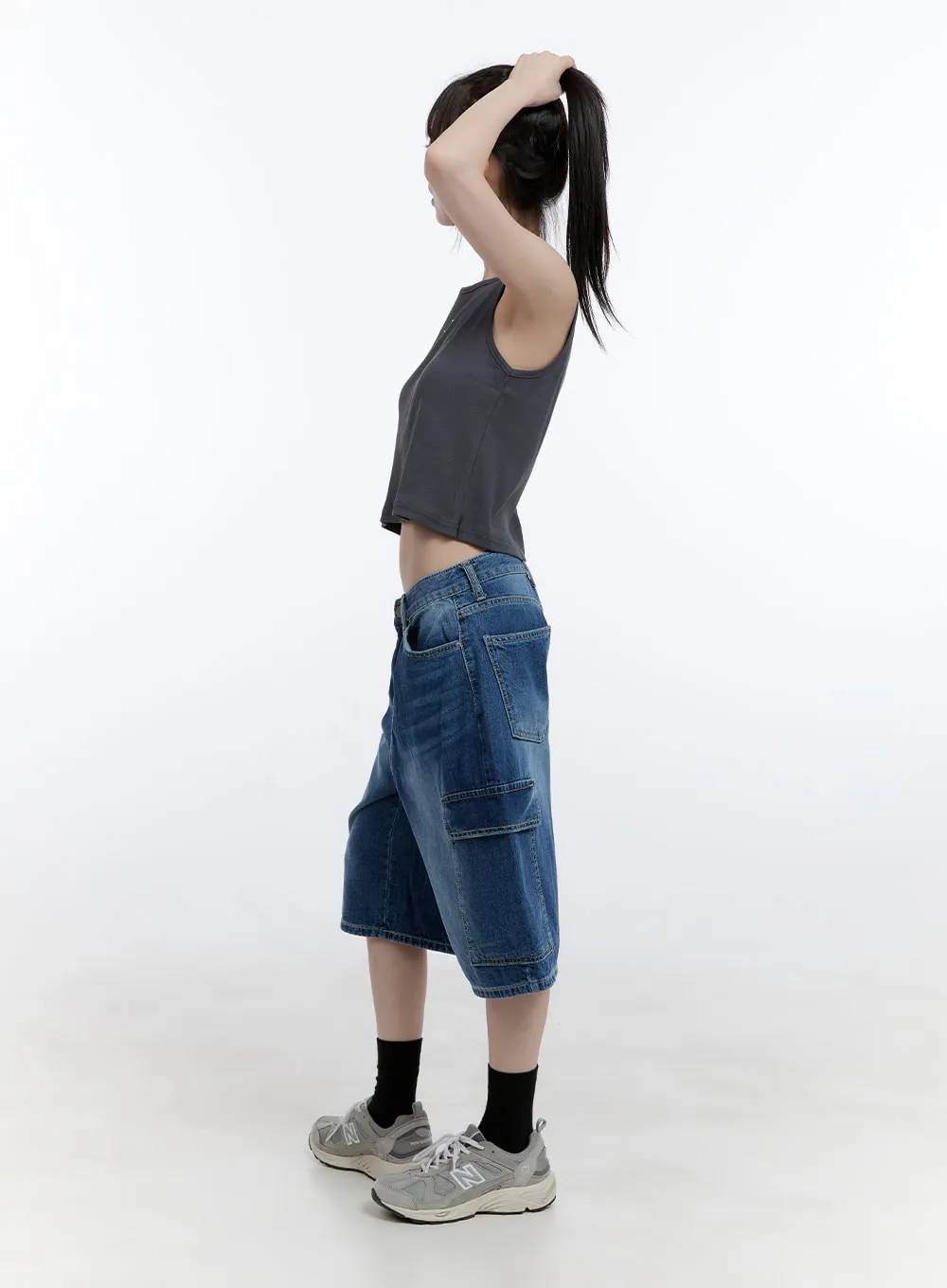 Zia Baggy Cargo Jorts CG413 sold by Lewkin product image thumbnail 3