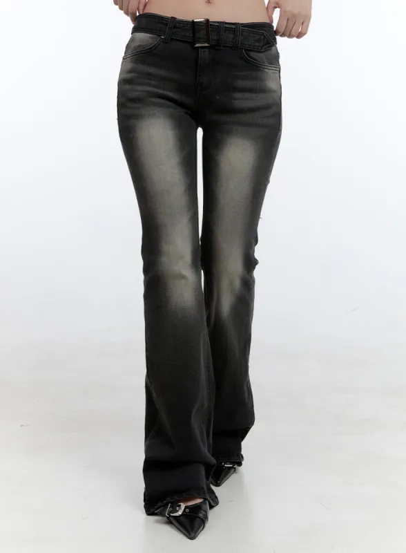 Gwen Belt Bootcut Jeans CG414 sold by Lewkin