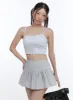 Ribbon Cotton Cami Crop Top CG414 sold by Lewkin