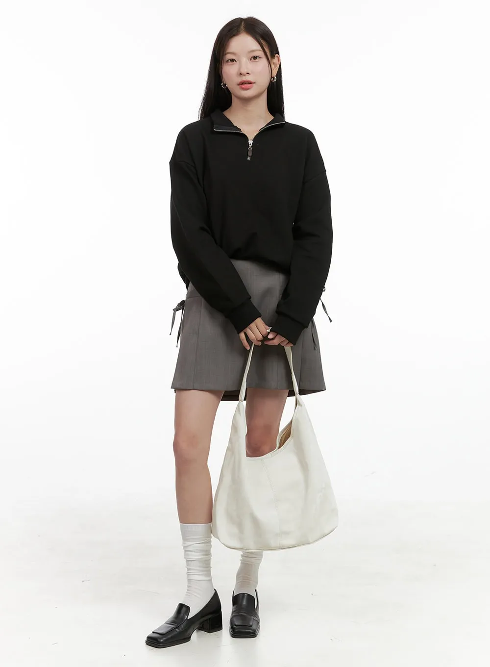 Basic Faux Leather Shoulder Bag OG416 sold by Lewkin product image thumbnail 5