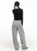 Cozy Patchwork Graphic Sweatpants CG419 sold by Lewkin