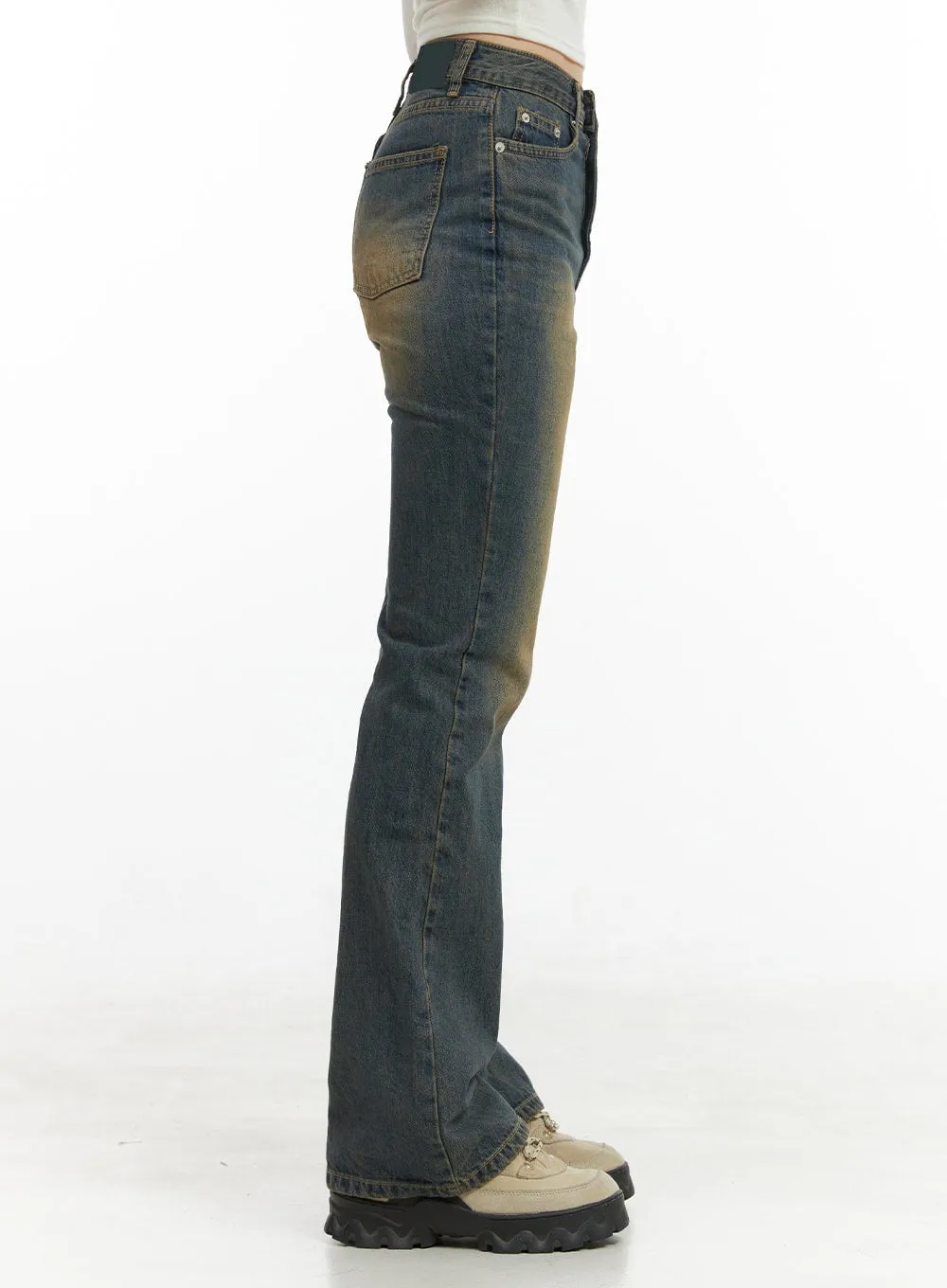 Lucy Low Rise Vintage Bootcut Jeans CG419 sold by Lewkin product image thumbnail 5
