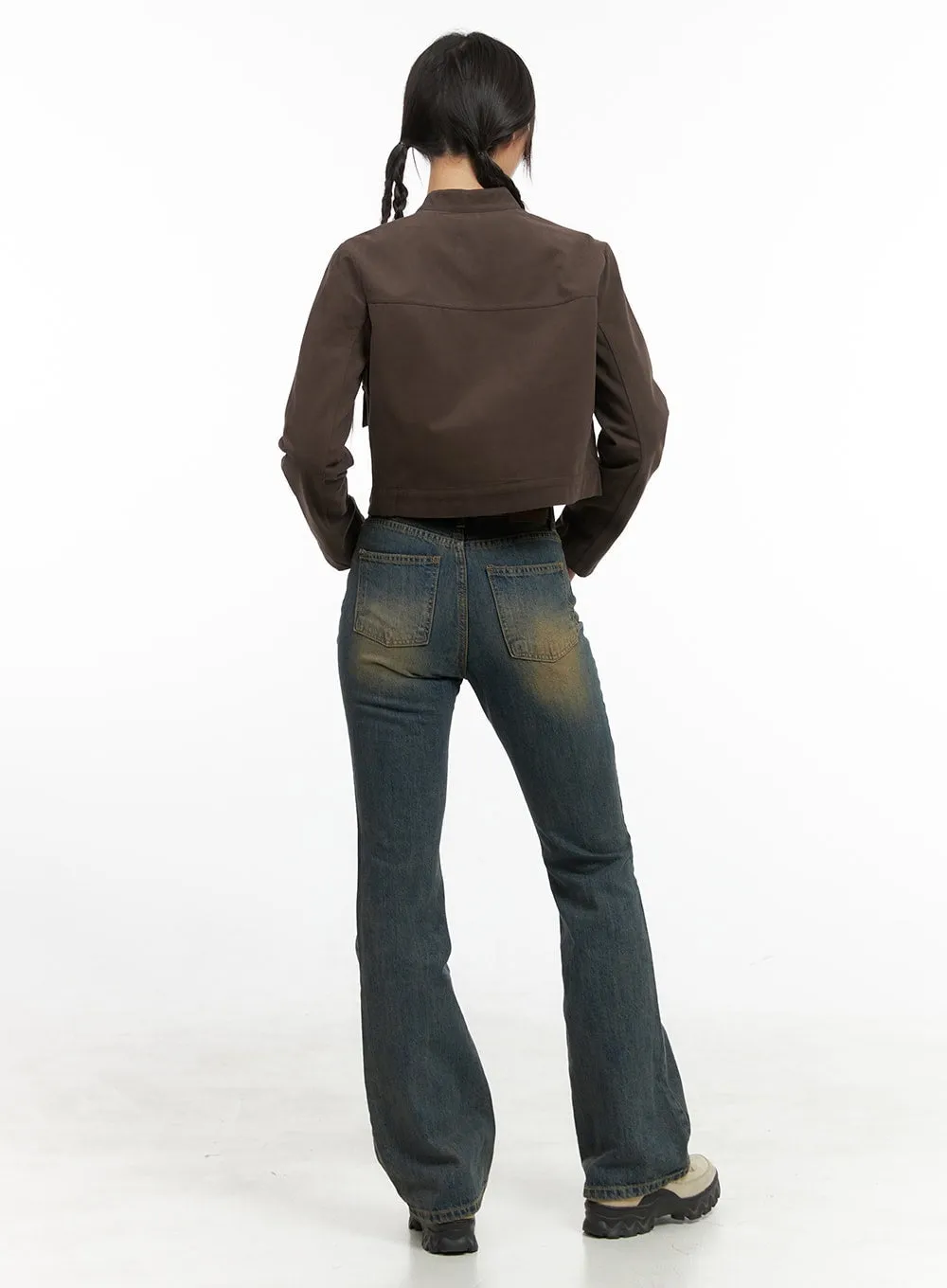 Lucy Low Rise Vintage Bootcut Jeans CG419 sold by Lewkin product image thumbnail 4