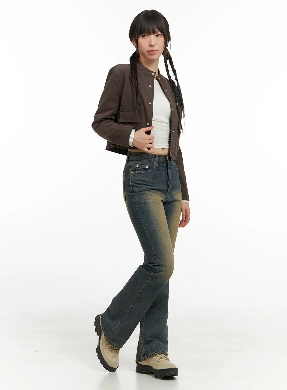 Lucy Low Rise Vintage Bootcut Jeans CG419 sold by Lewkin product image thumbnail 2