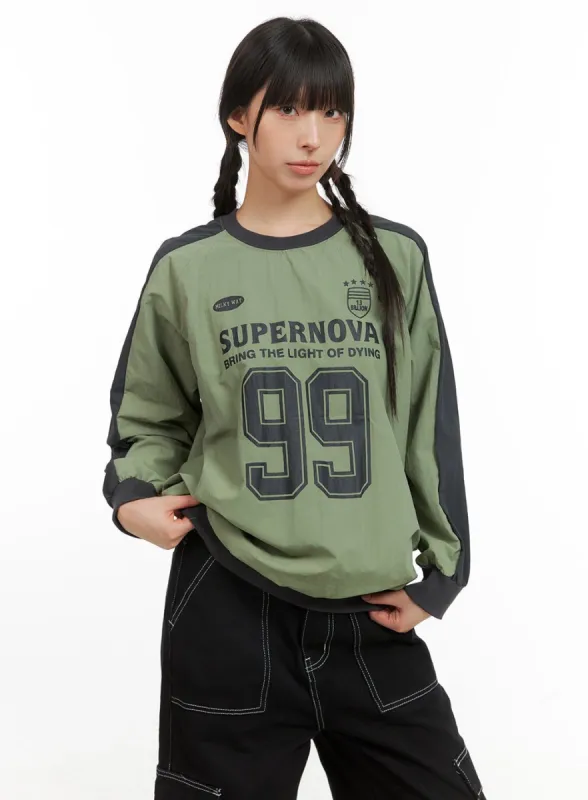 Activewear Windbreaker Graphic Sweatshirt CG420 sold by Lewkin