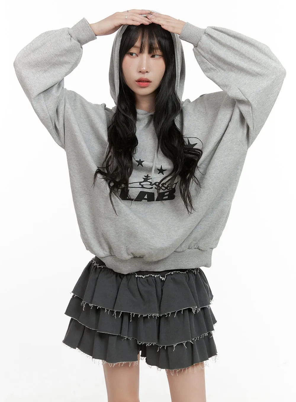 Acubi Oversized Graphic Hoodie CG421 sold by Lewkin product image thumbnail 3