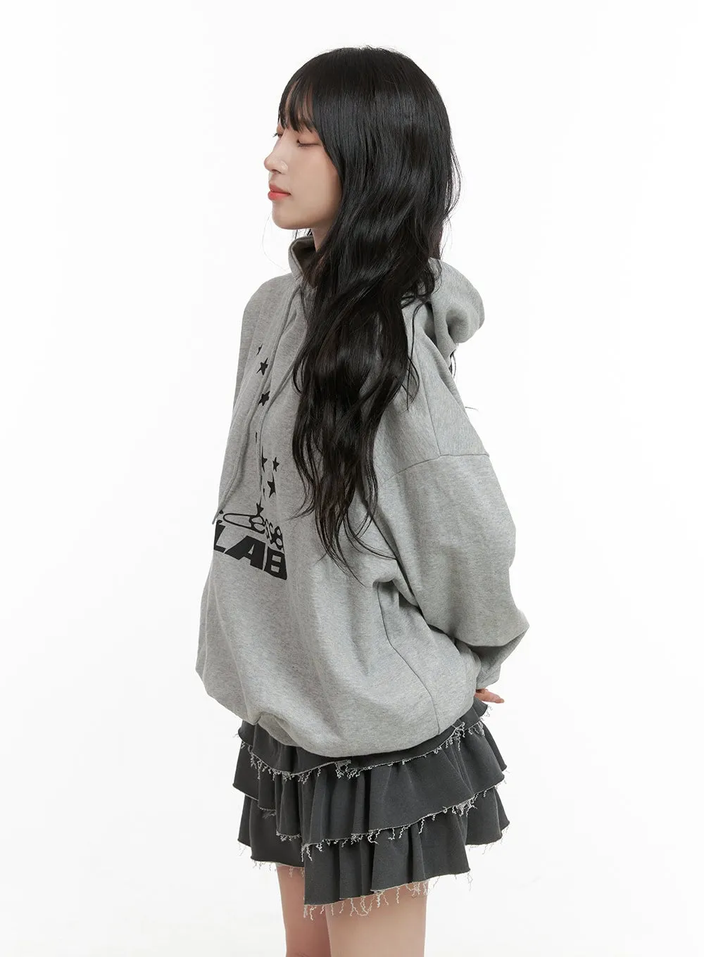 Acubi Oversized Graphic Hoodie CG421 sold by Lewkin product image thumbnail 4