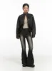 Crop Zip-Up Washed Faux Leather Jacket CG422 sold by Lewkin