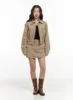 Solid Cotton Zip-Up Collar Jacket CG422 sold by Lewkin