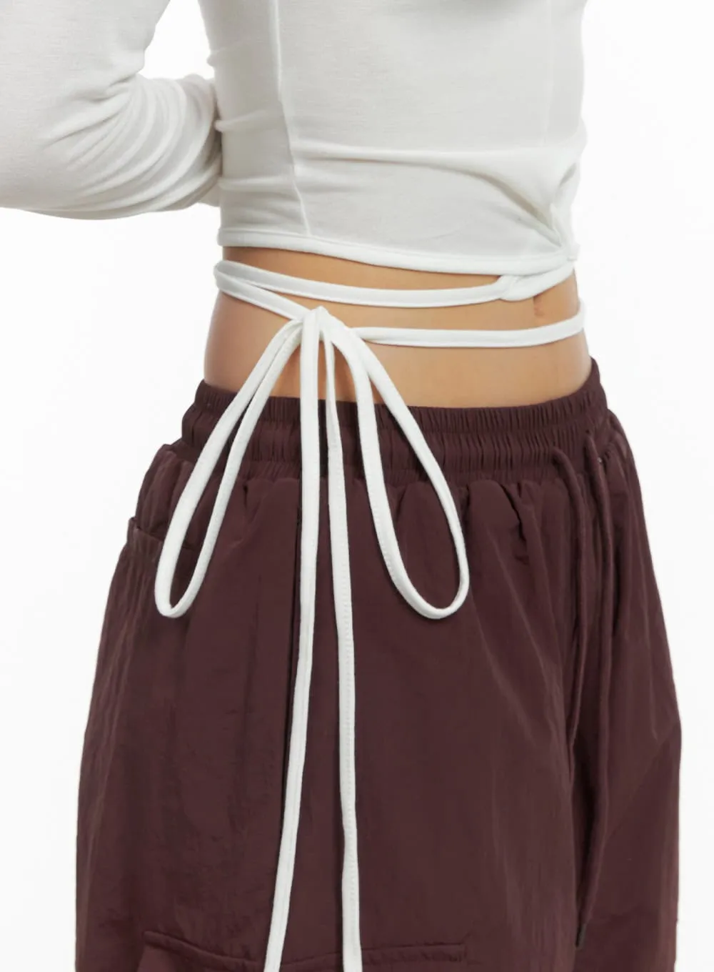 Halter Strap Long Sleeve Top CG423 sold by Lewkin product image thumbnail 5