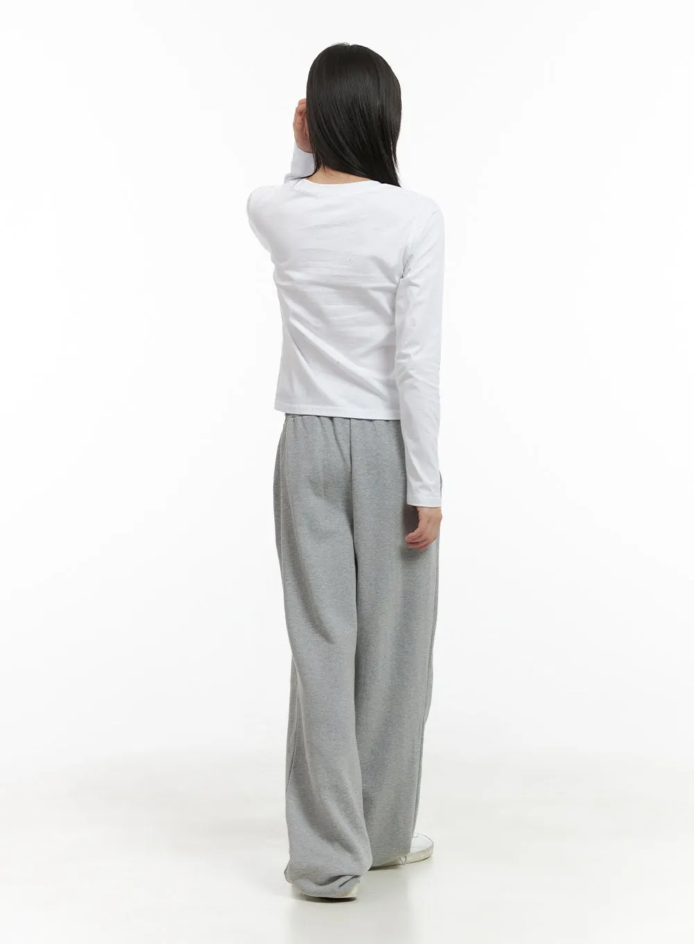 Acubi Graphic Cotton Crop Long Sleeve Tee CG426 sold by Lewkin product image thumbnail 4