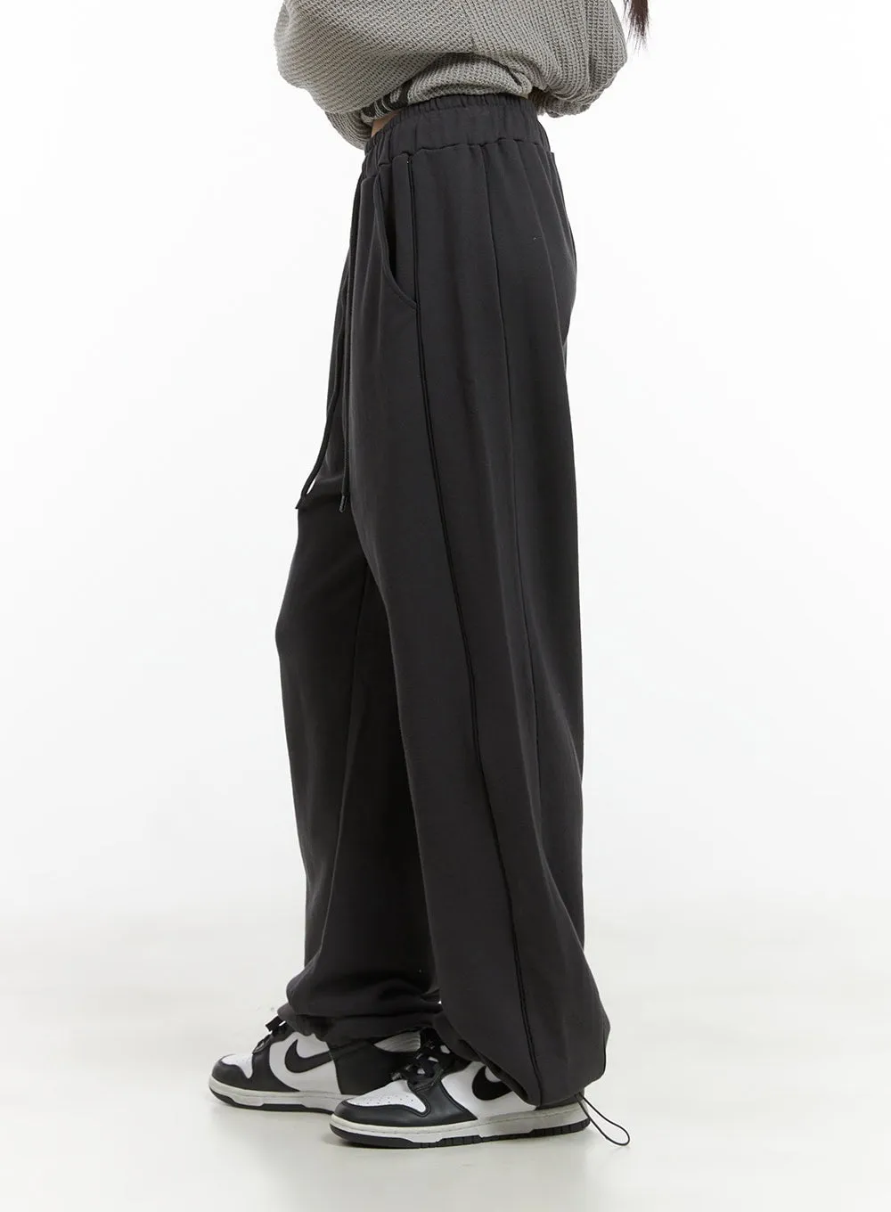 Cotton Lettering String Sweatpants CG427 sold by Lewkin product image thumbnail 5