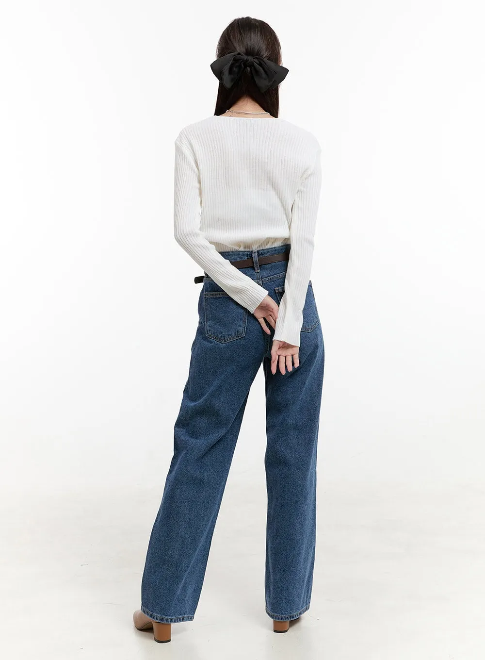 Solid Knit Cardigan OG428 sold by Lewkin product image thumbnail 3