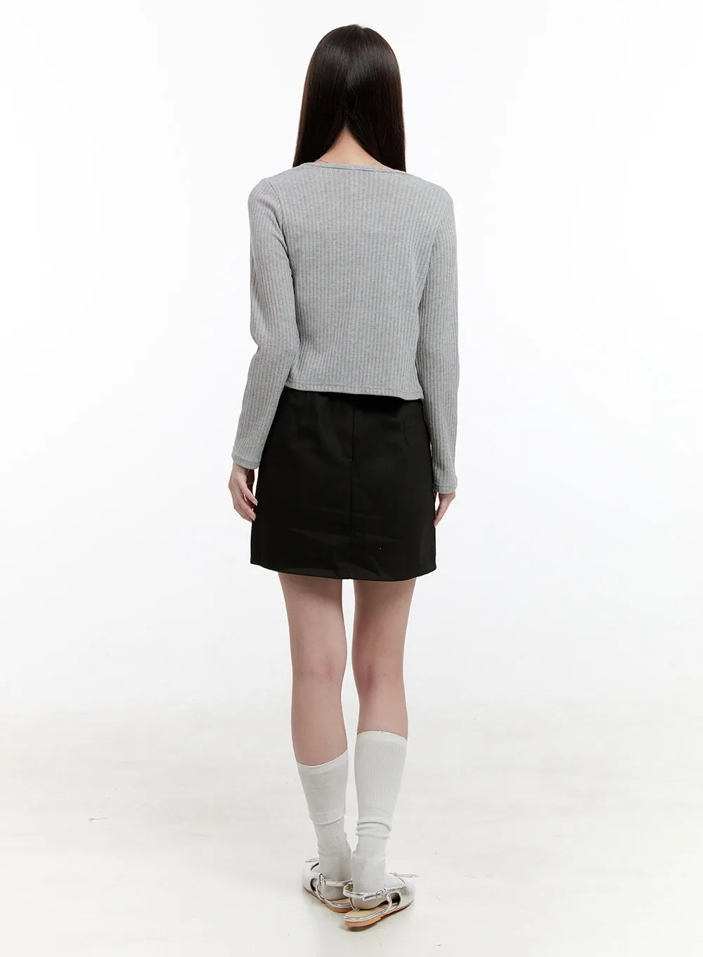 Ribboned Cami Top and Cardigan Set OG428 sold by Lewkin product image thumbnail 3