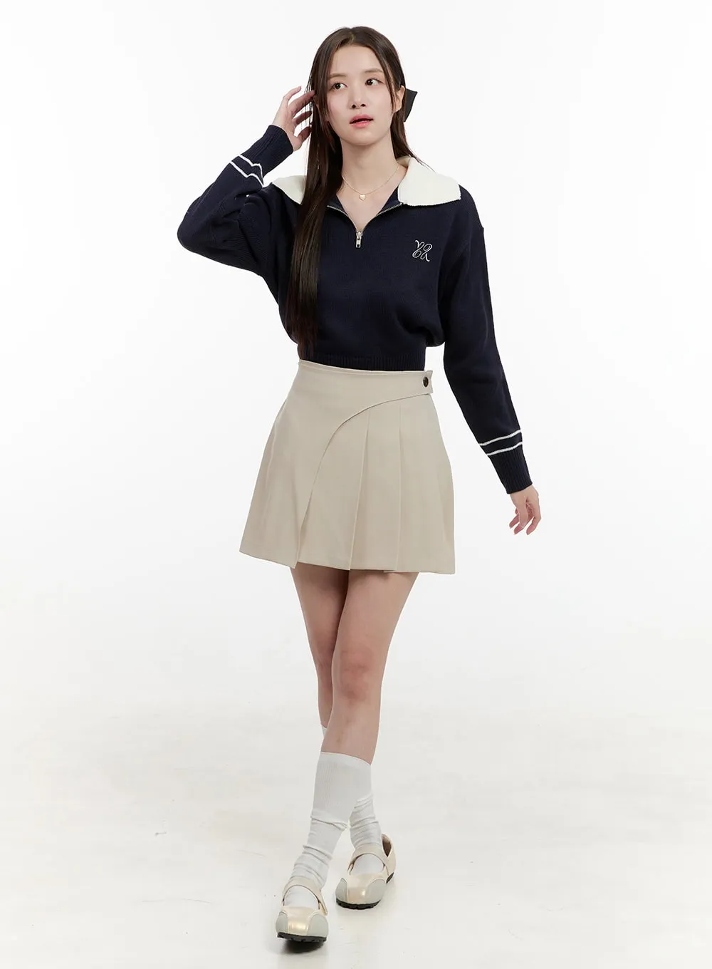 Color-Contrast Velcro Flats OG429 sold by Lewkin product image thumbnail 2