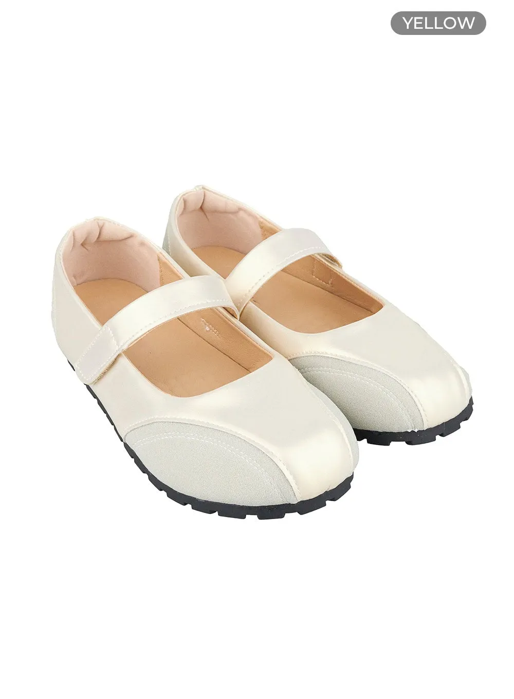 Color-Contrast Velcro Flats OG429 sold by Lewkin product image thumbnail 5