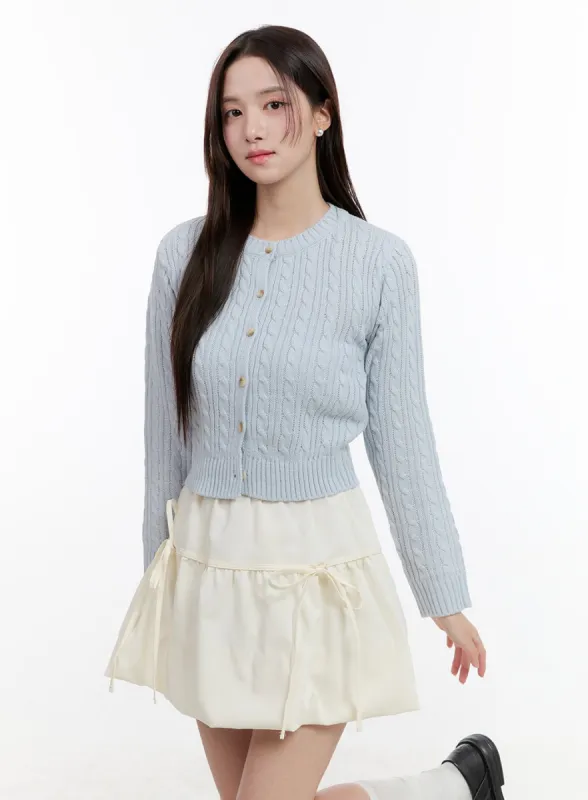 Cable Knit Buttoned Cardigan OG429 sold by Lewkin
