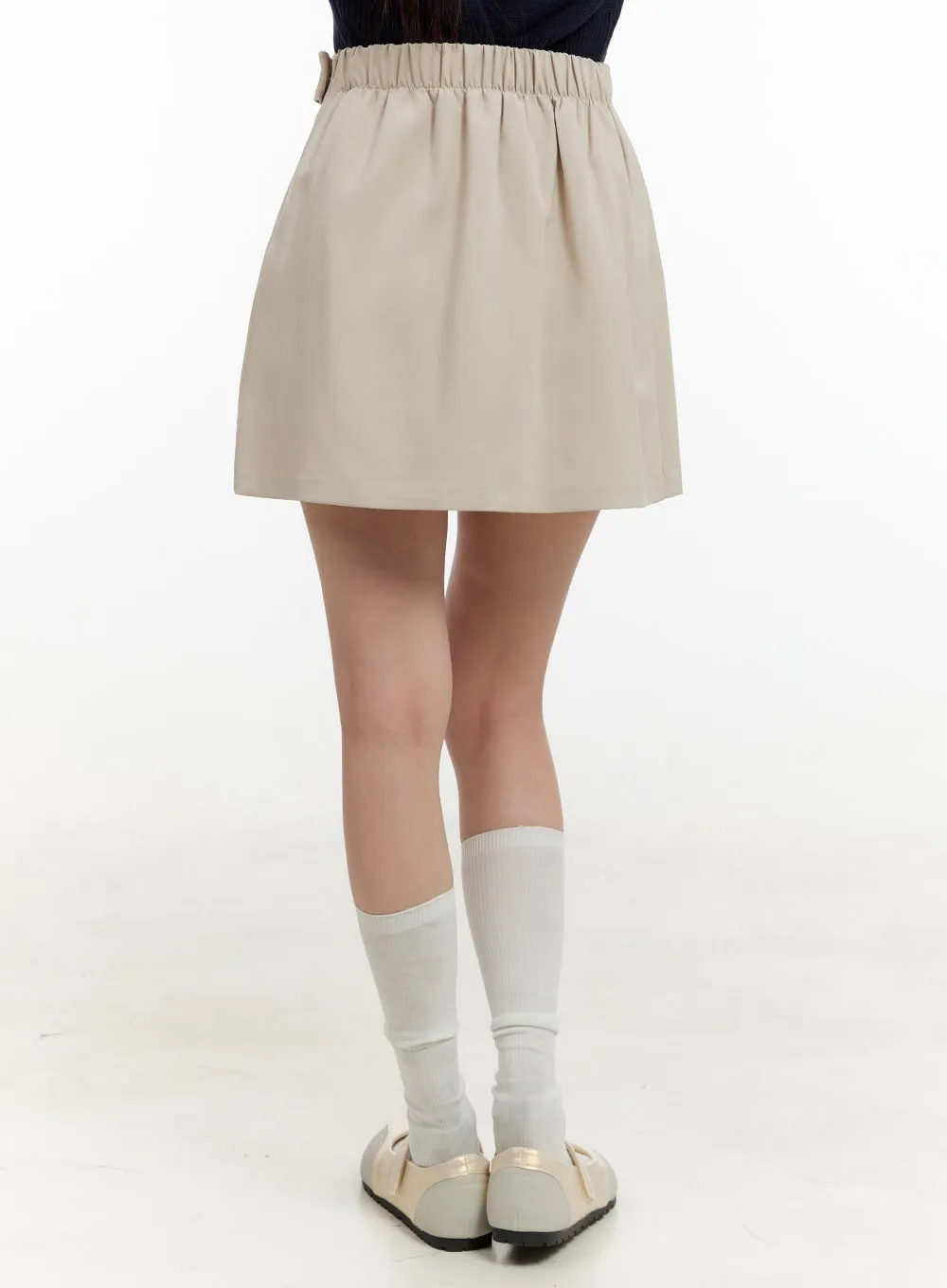 Asymmetrical Pleated Mini Skirt OG429 sold by Lewkin product image thumbnail 5