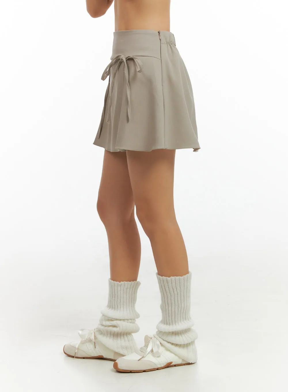 Ribbon Pleated Mini Skirt IS402 sold by Lewkin product image thumbnail 5