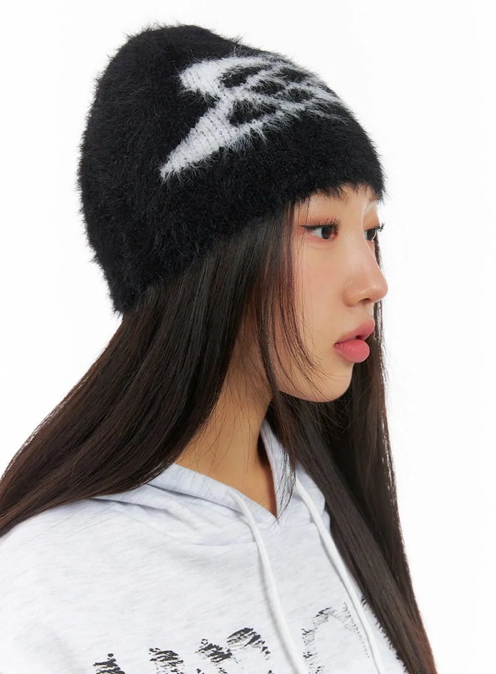 Fuzzy Graphic Bliss Beanie IS402 sold by Lewkin product image thumbnail 4
