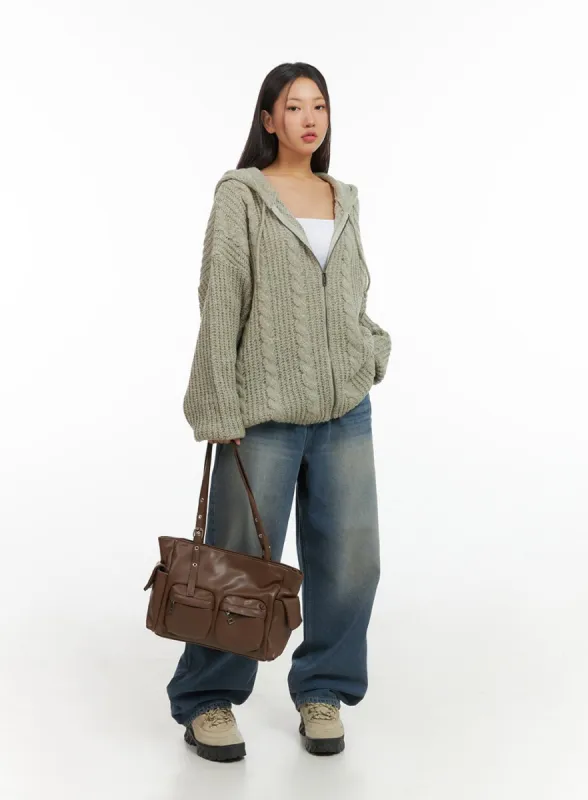 Evelyn Washed Baggy Jeans (Blue) IS402 sold by Lewkin