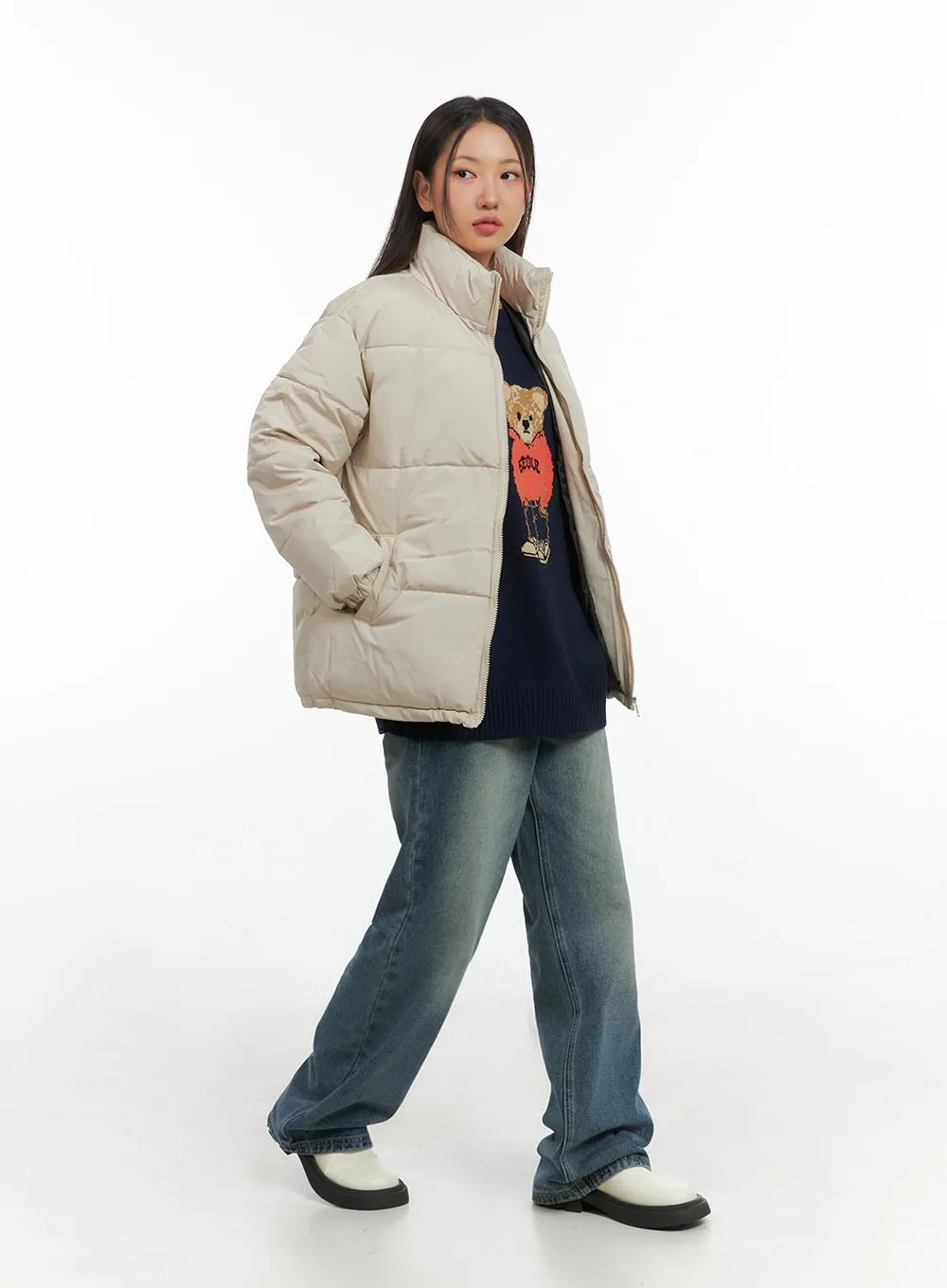 Essential Puffer Coat IS402 sold by Lewkin product image thumbnail 2
