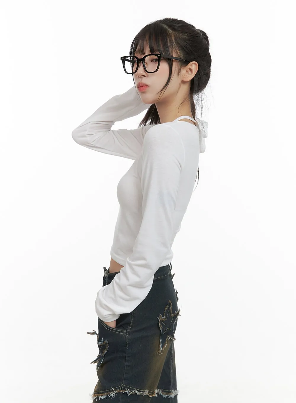 Halter Neck Slim Fit Crop Top CS403 sold by Lewkin product image thumbnail 5