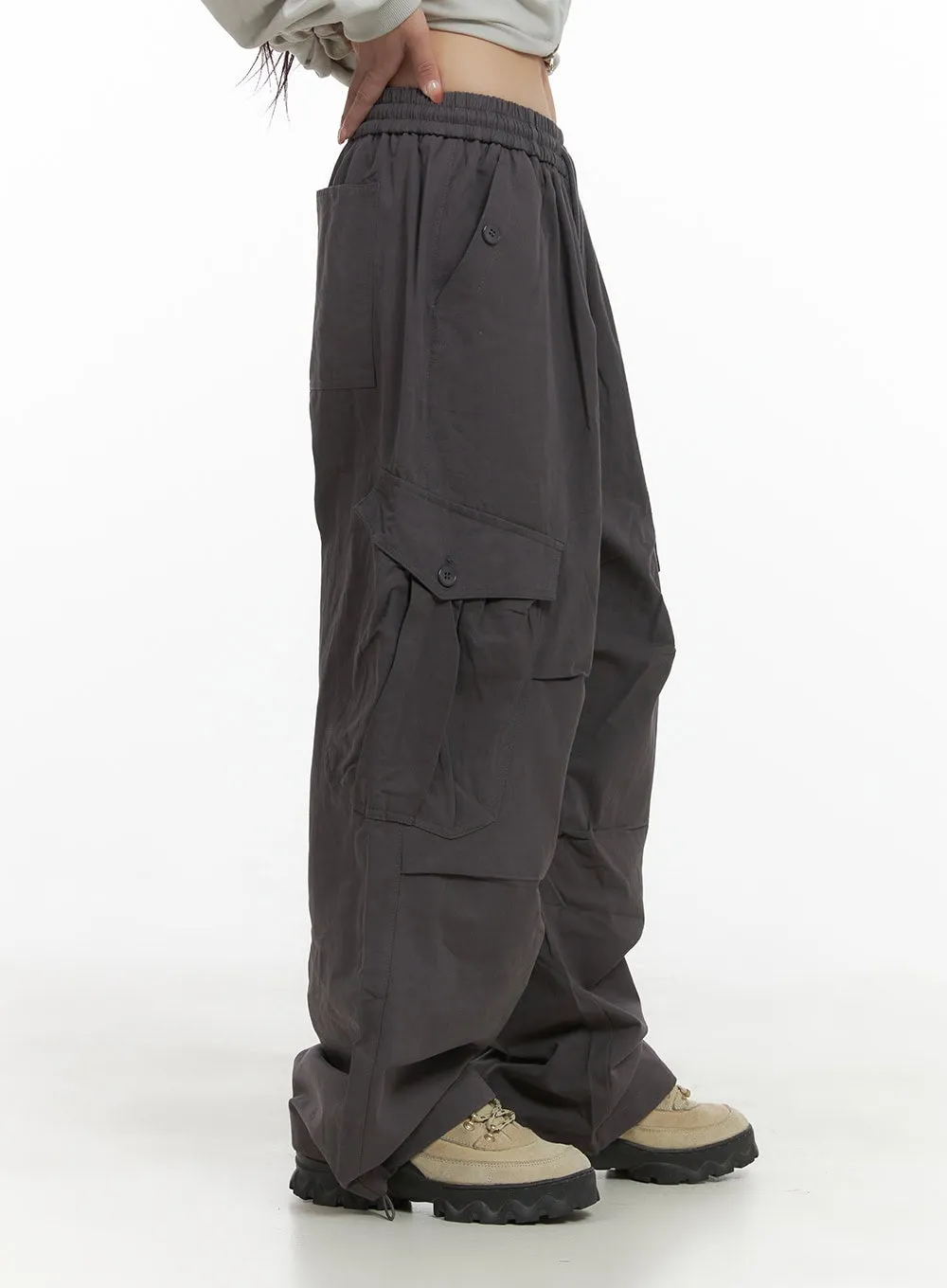 String Banded Baggy Cargo Pants CS403 sold by Lewkin product image thumbnail 5