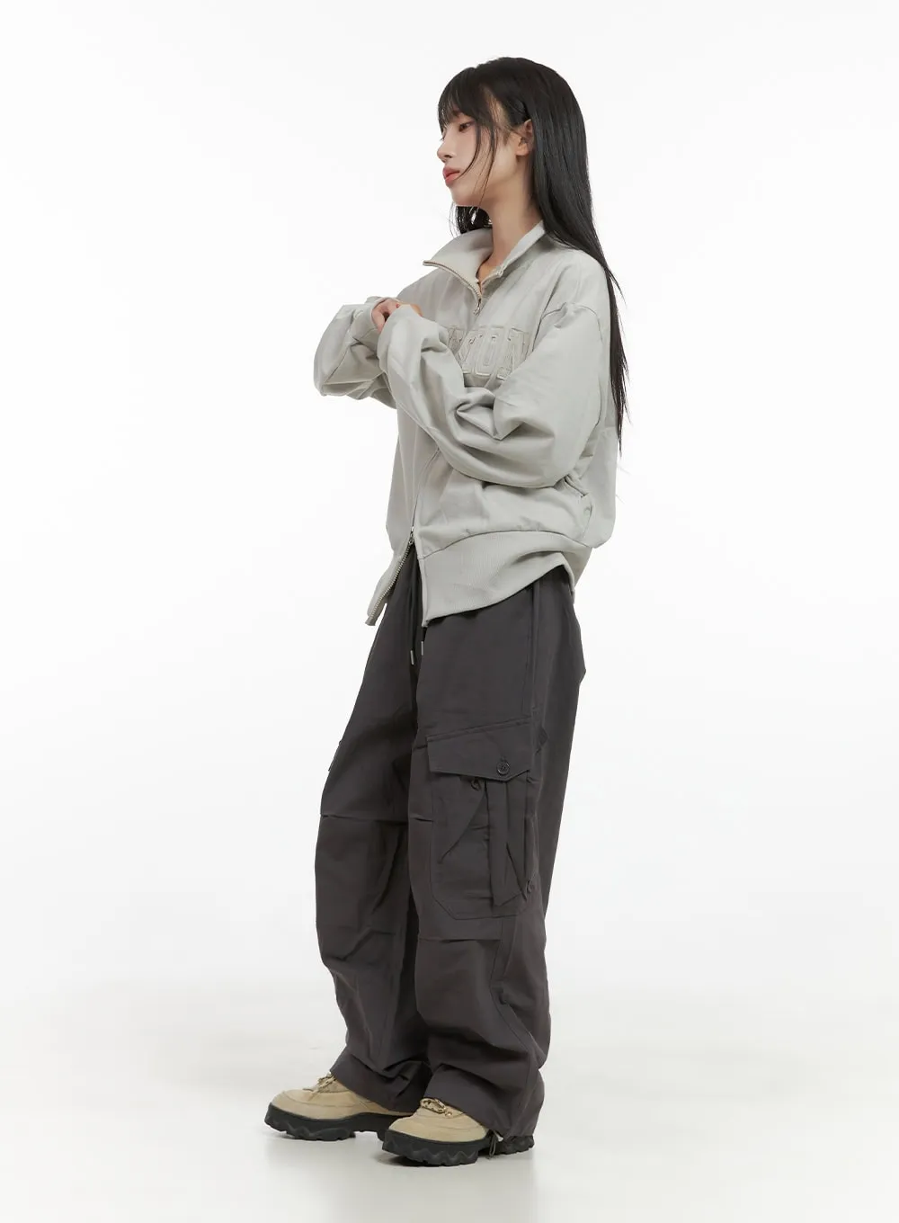 String Banded Baggy Cargo Pants CS403 sold by Lewkin product image thumbnail 3