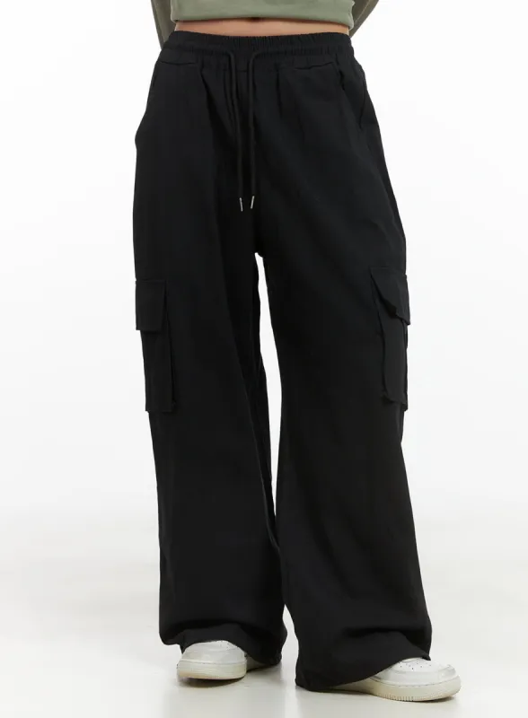 Banded Cargo Cotton Pants CS404 sold by Lewkin