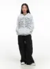 Oversize Lettering Cotton Zip Hoodie CS404 sold by Lewkin