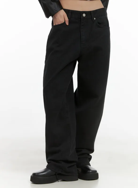 Low Waist Cotton Wide Fit Pants CS404 sold by Lewkin