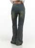Selah Stitch Detail Flare Jeans CS404 sold by Lewkin