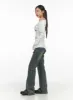 Selah Stitch Detail Flare Jeans CS404 sold by Lewkin